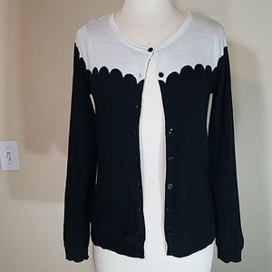 Anthropologie Portrait of a flower Cardigan small